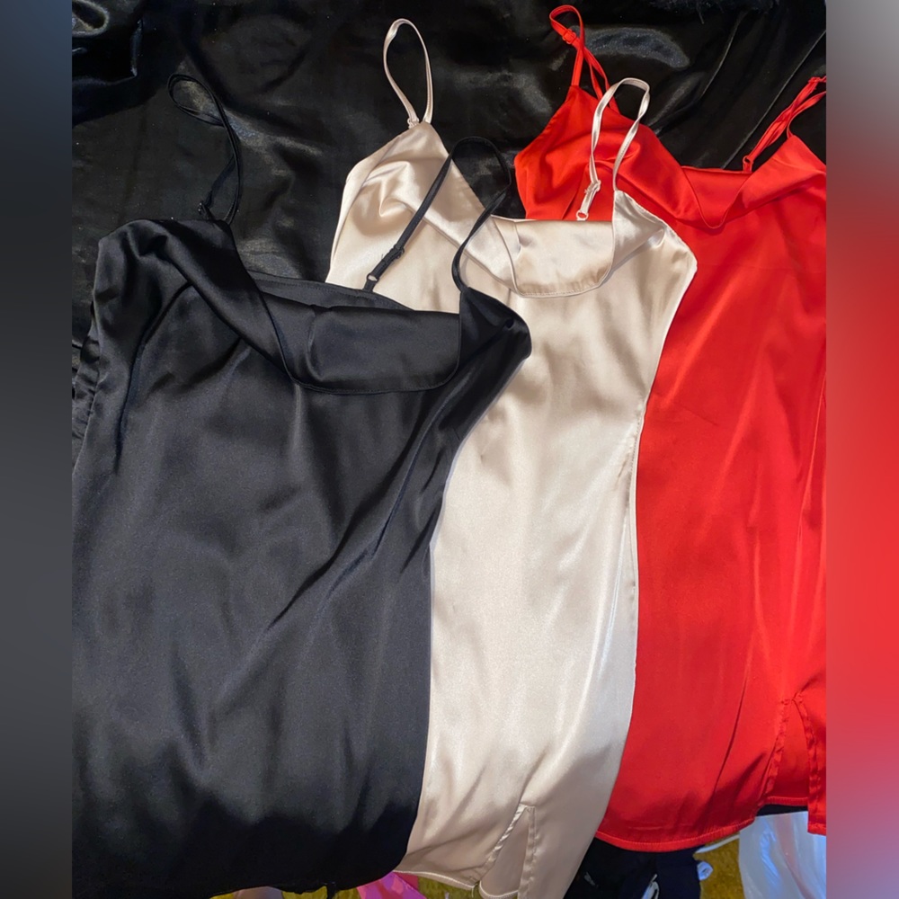 SHEIN Satin Mini Dresses